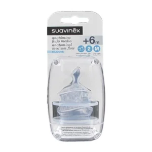 SUAVINEX TETINA SILICONA ANATOMICAT2M 2 UD